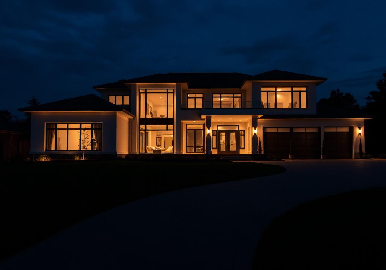 Premium home at twilight